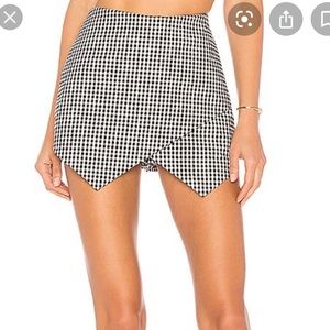 Revolve Majorelle gingham/checkpoint Skirt/Skort